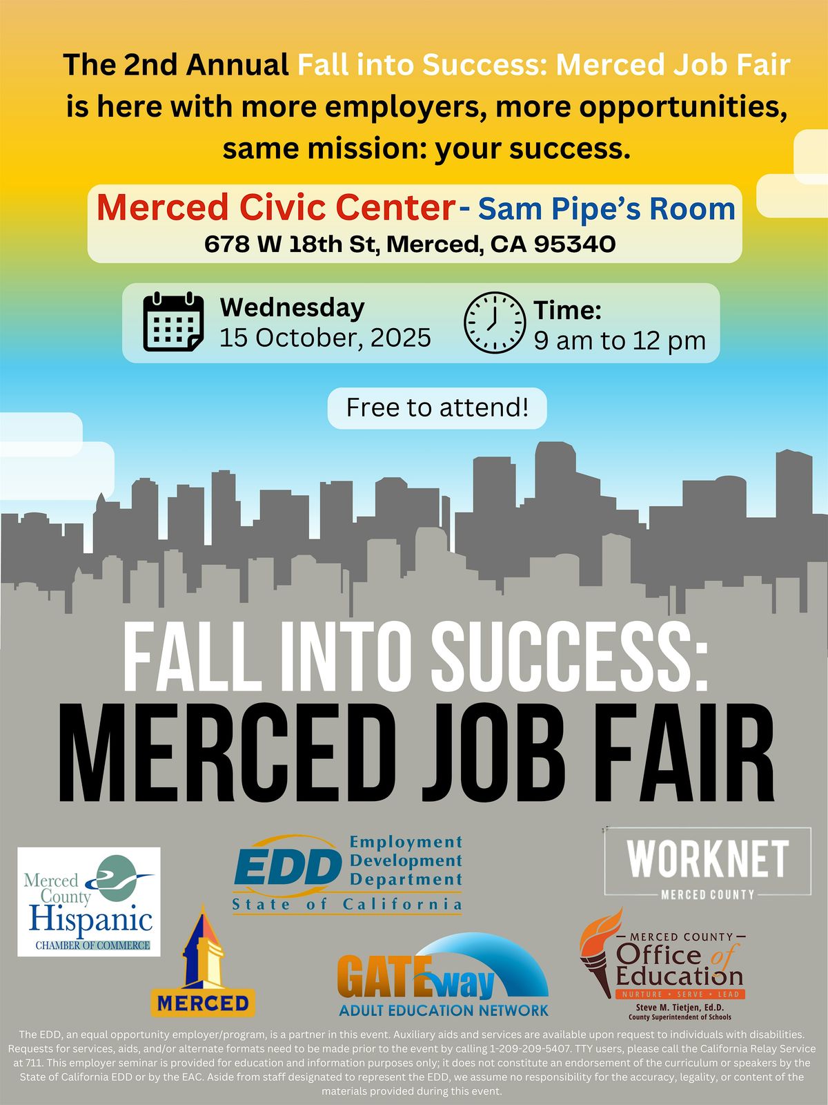 Fall Into Success: Merced Job Fair