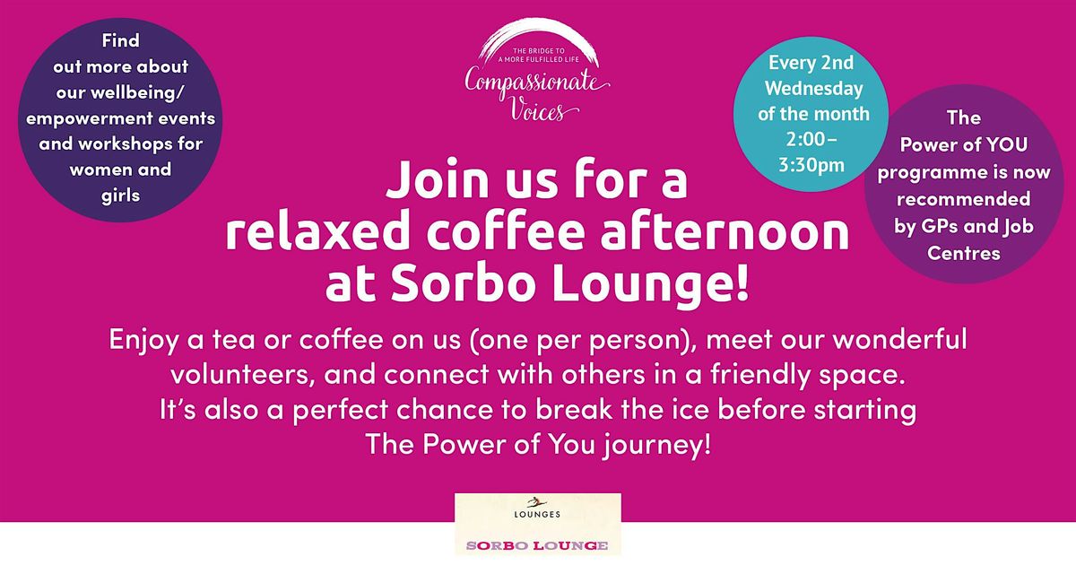 Christmas Coffee Afternoon with Compassionate Voices at Sorbo