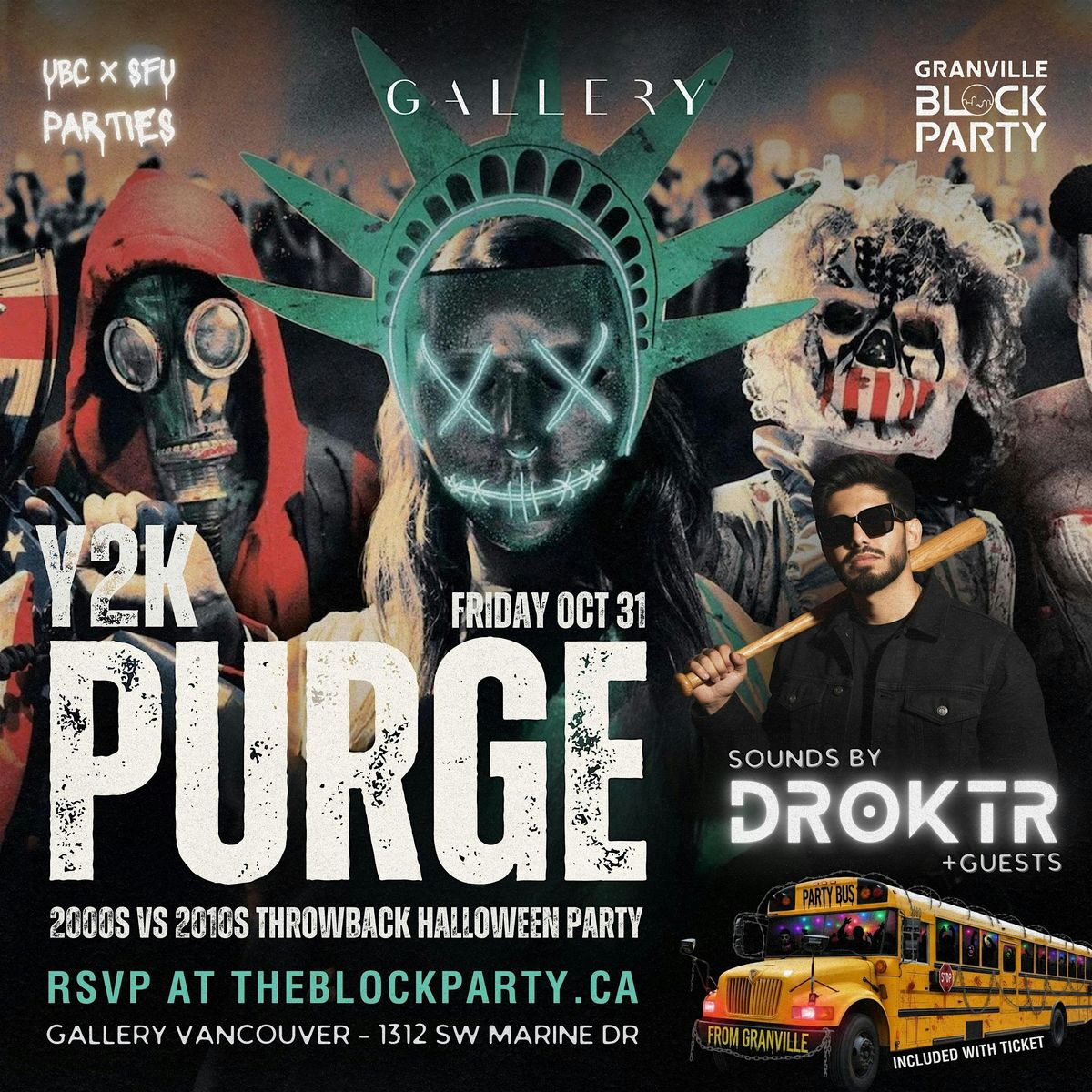 Y2K PURGE: 2000s vs 2010s Throwback Halloween | w\/ Party Bus From Granville