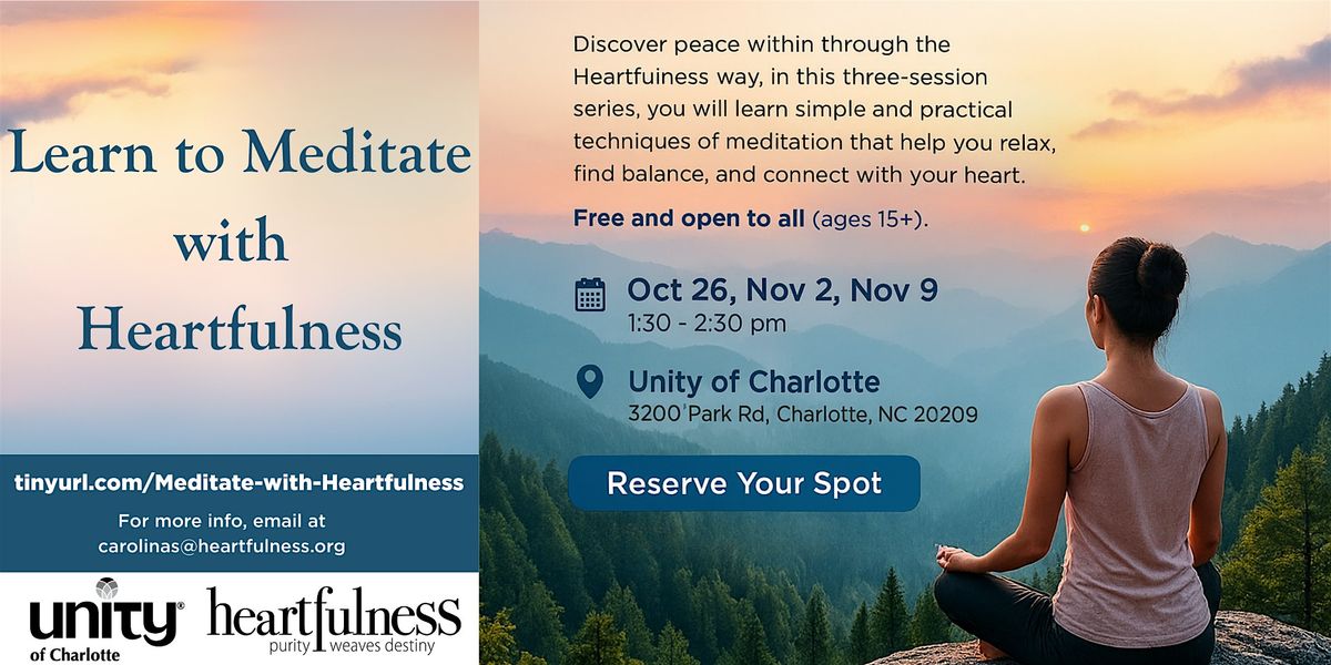 Learn to Meditate with Heartfulness