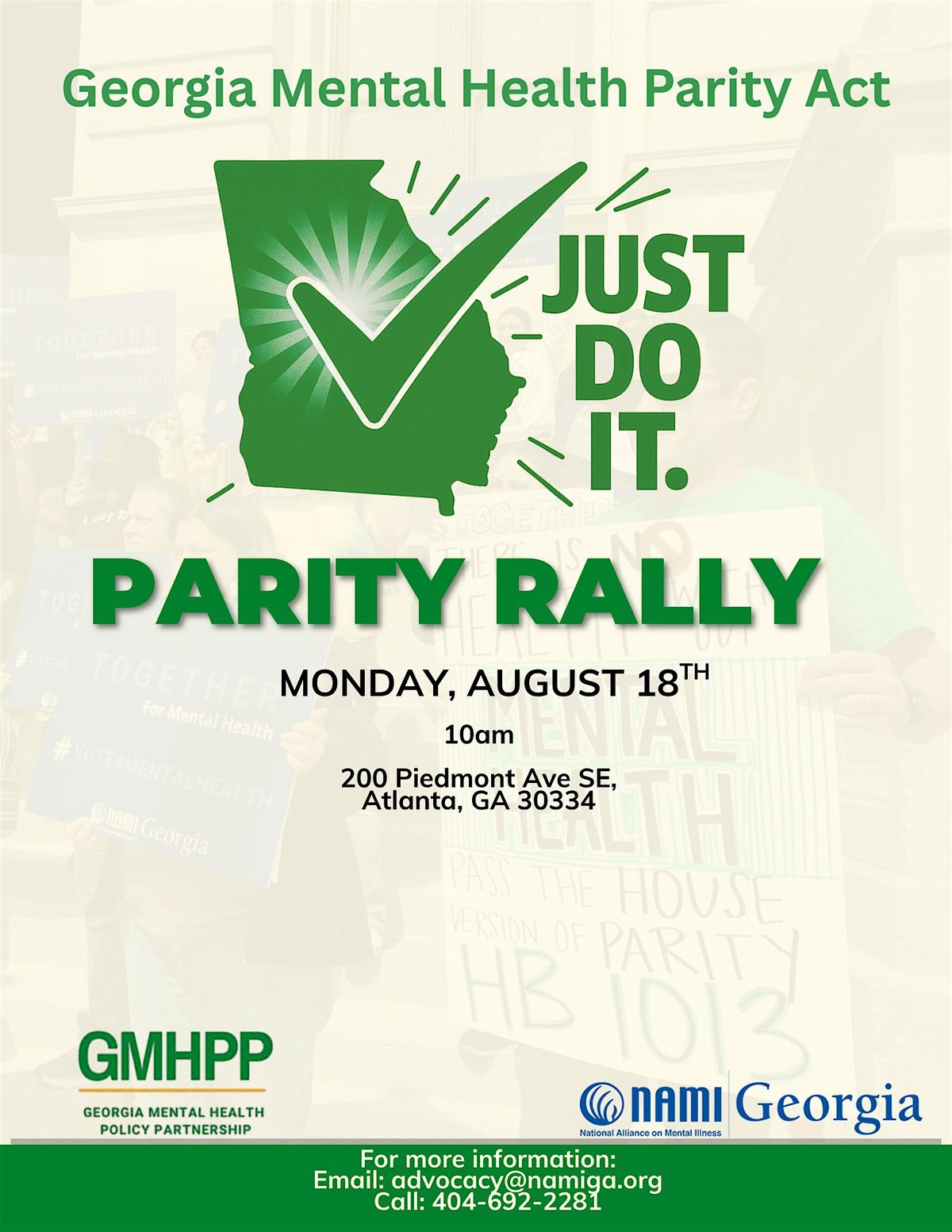 Mental Health Parity Rally