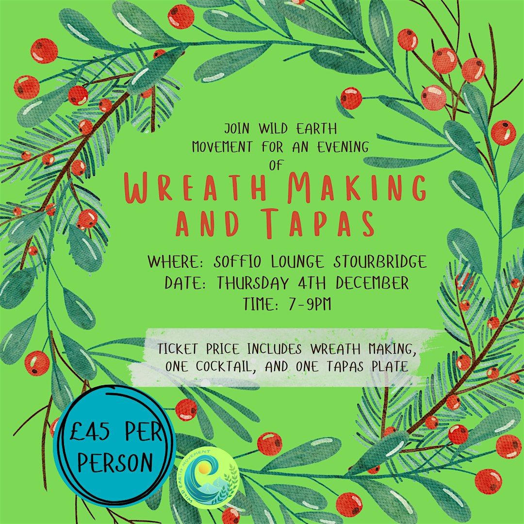Christmas Wreath Making Tapas Evening