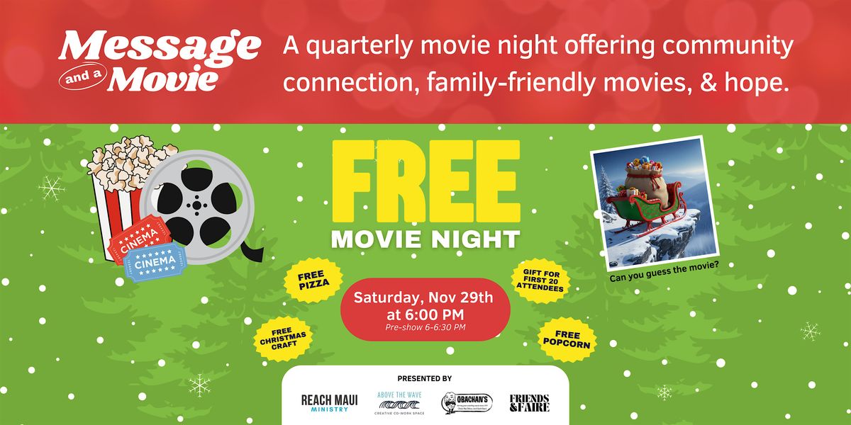 Free Community Movie Night (November 29th)