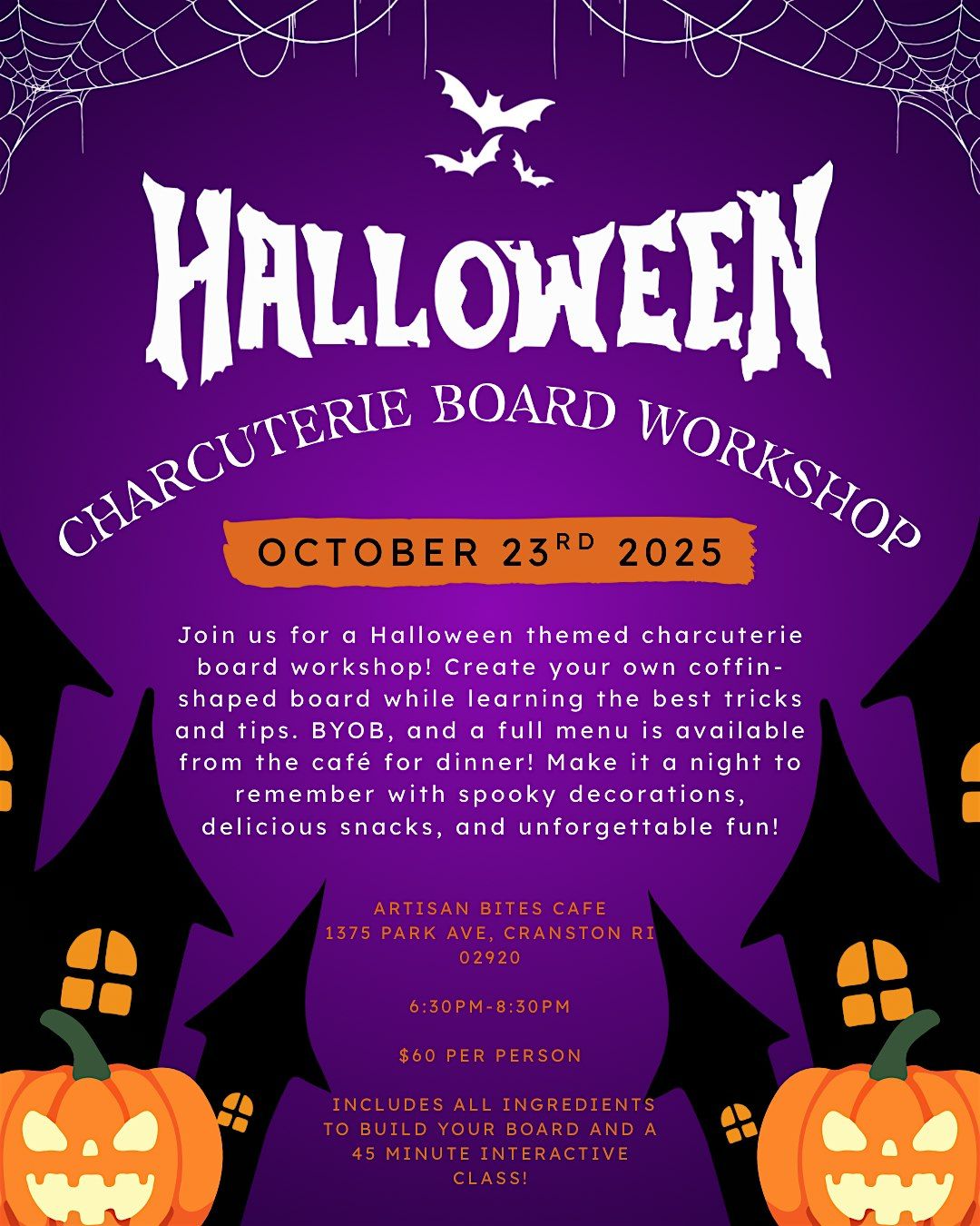 HALLOWEEN THEMED CHARCUTERIE BOARD WORKSHOP