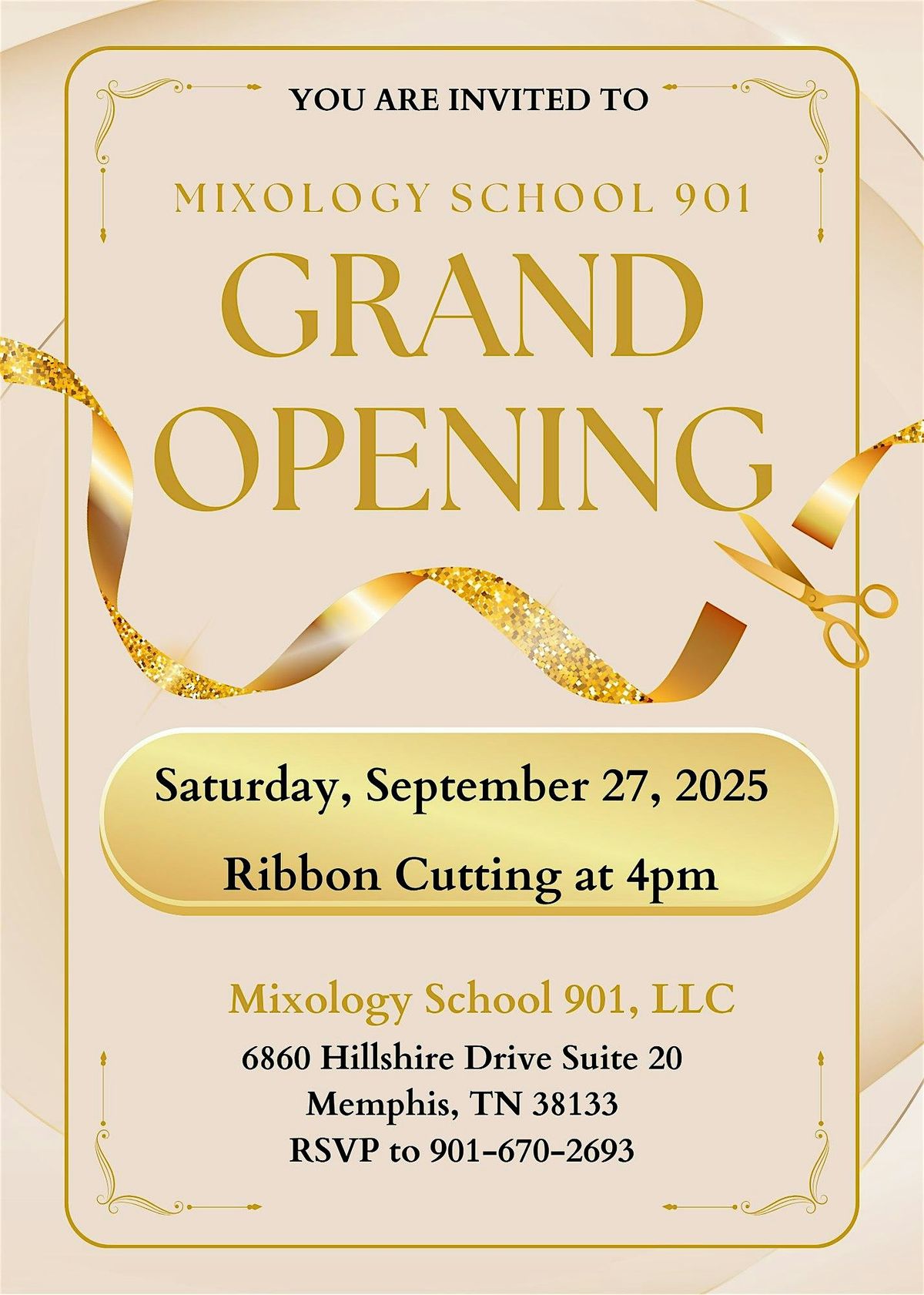 Mixology School 901, LLC Open House