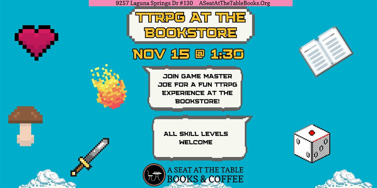 TTRPG at the Bookstore w\/ Joe