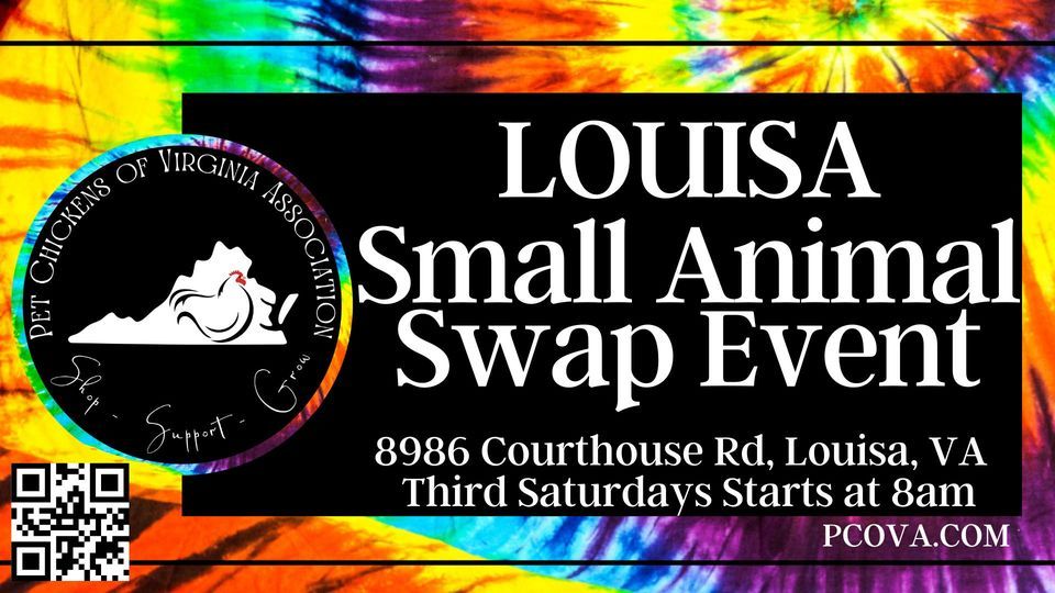 PCOVA Small Animal Swap Event - 8986 Courthouse Rd, Louisa VA