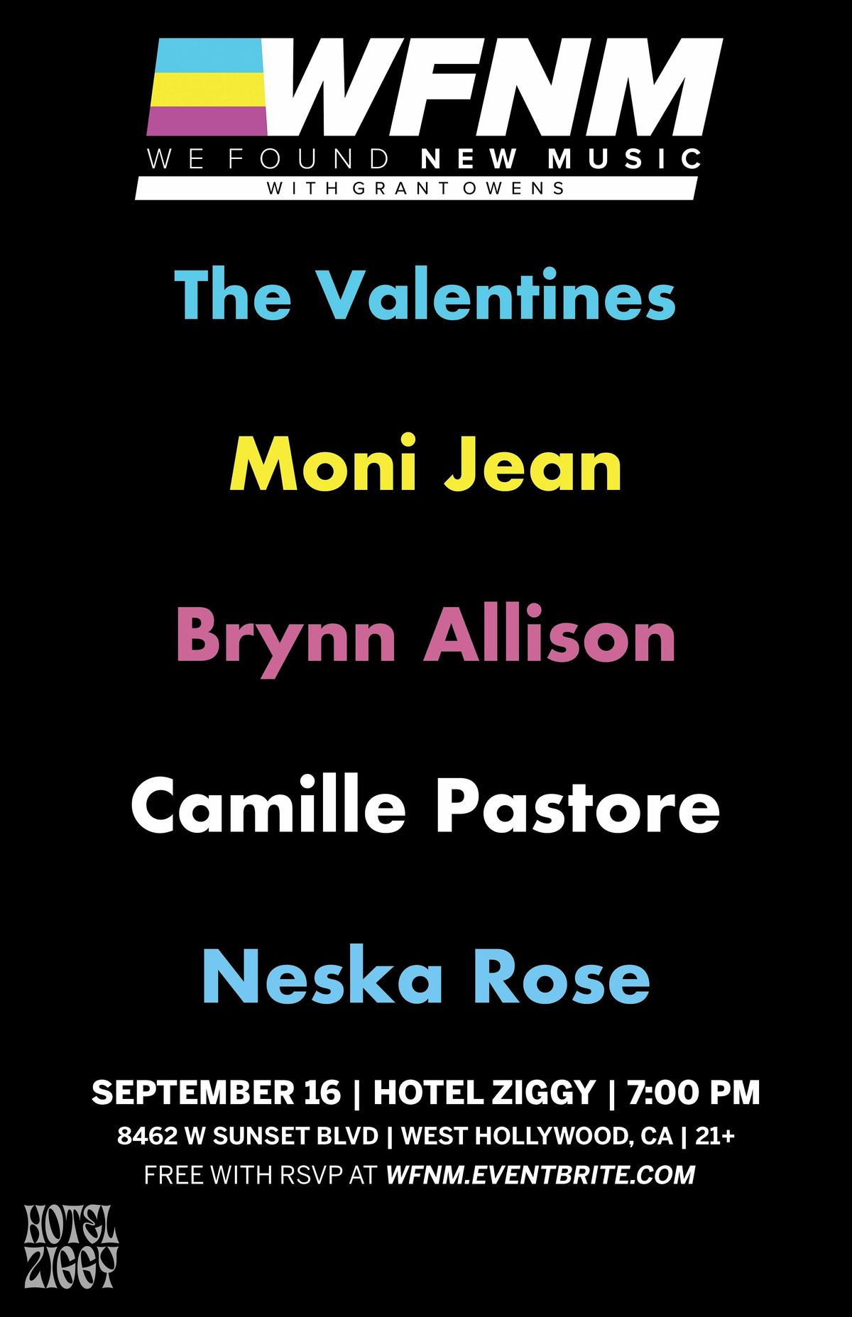The Valentines, Moni Jean, Brynn Allison, Camille Pastore, Neska Rose