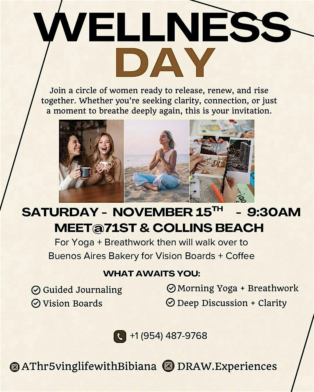 A Thr5ving Life w\/ Bibiana + D.R.A.W. Experiences - Wellness Day