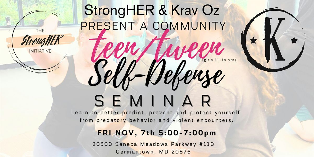 Teen\/Tween Girl's Self-defense Seminar (ages 11-14)