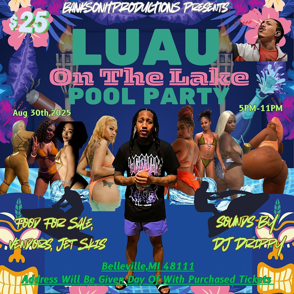 Luau On The Lake Pool Party