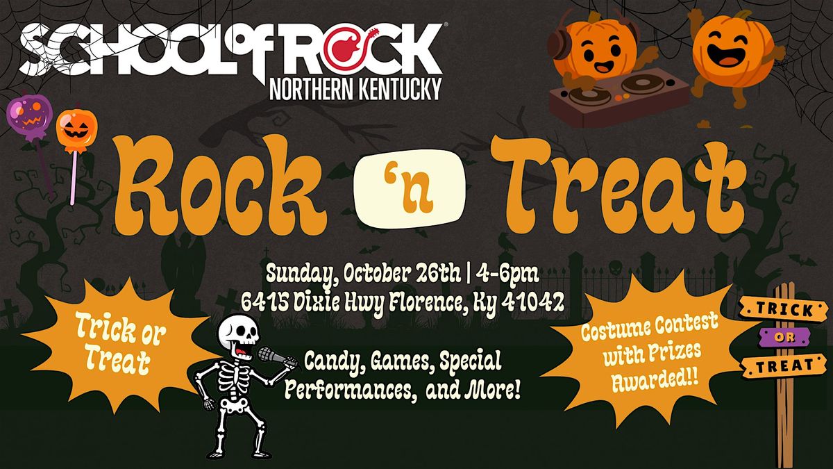 Rock n Treat School of Rock, Florence, KY October 26, 2025
