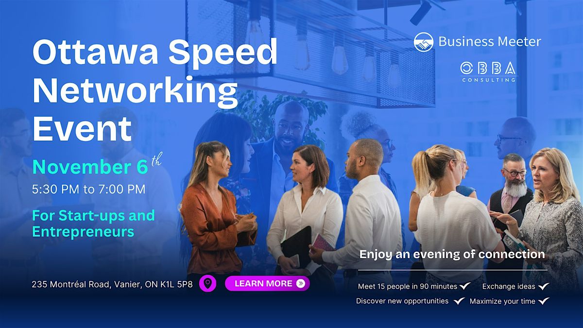 Speed Networking Event - Ottawa