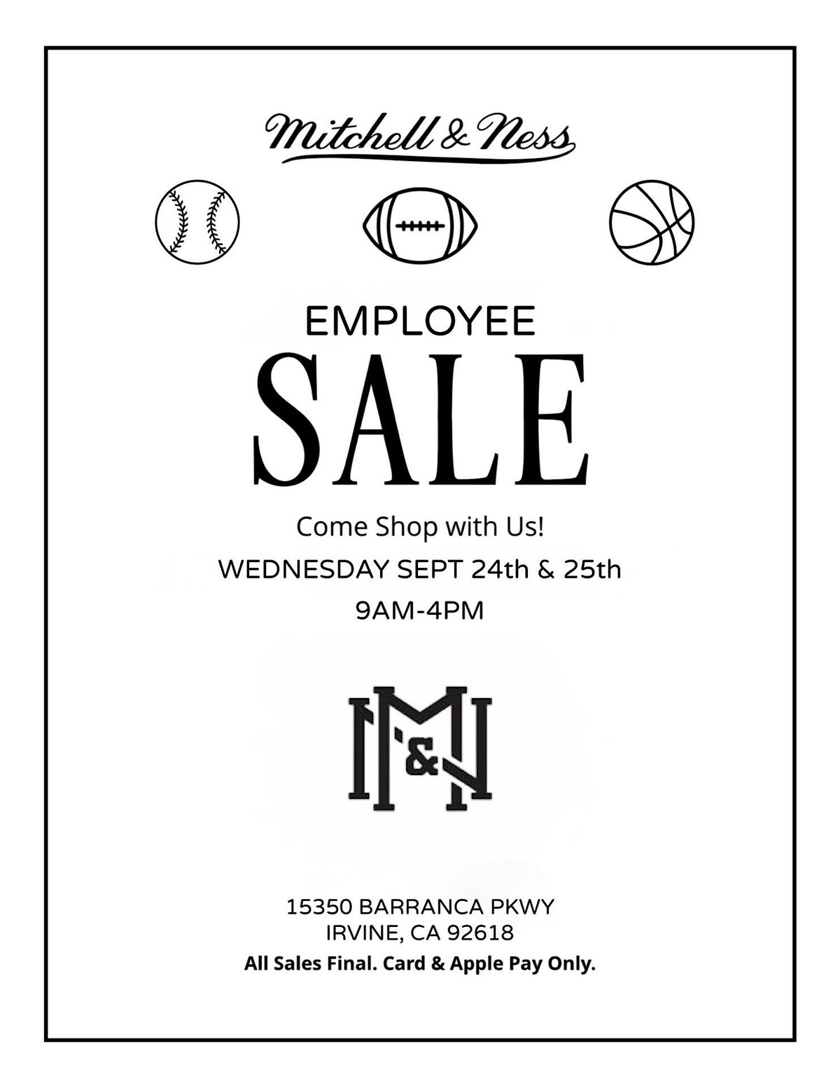 MITCHELL & NESS BACK TO SCHOOL SALE