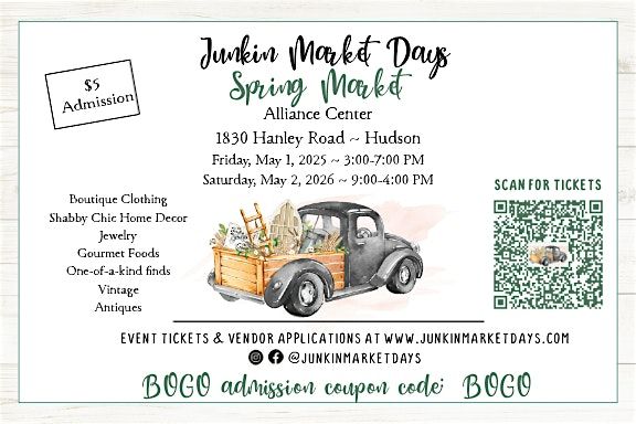 Junkin' Market Days Spring Market ~ Hudson (Customers)