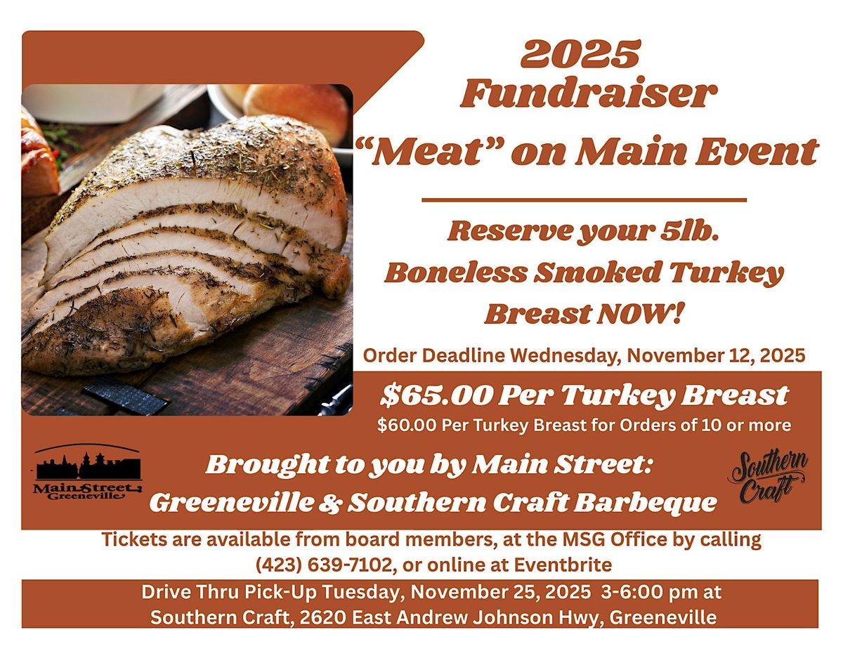 "Meat" on Main Thanksgiving Turkey Breast 2025 Fundraiser