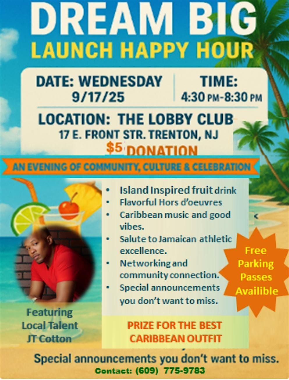 DREAM BIG TRENTON PRESS RELEASE HAPPY HOUR