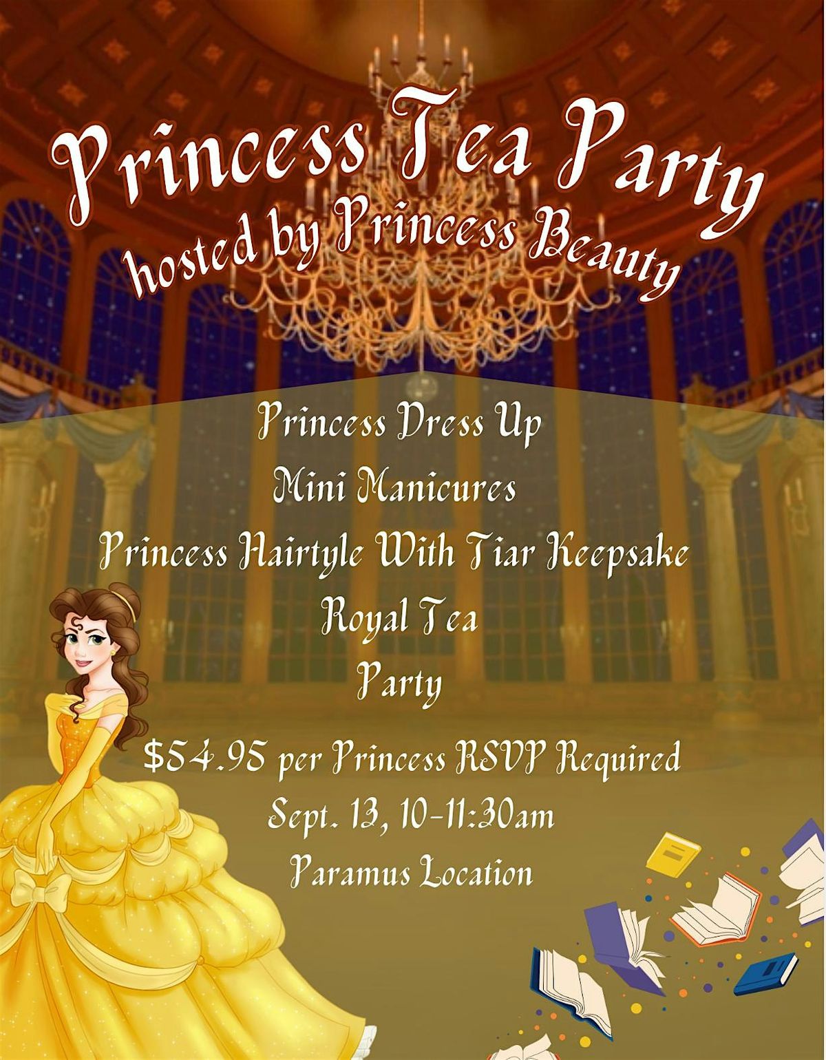 Princess Beauty\u2019s Tea Party Club at Glitter & Glam Paramus