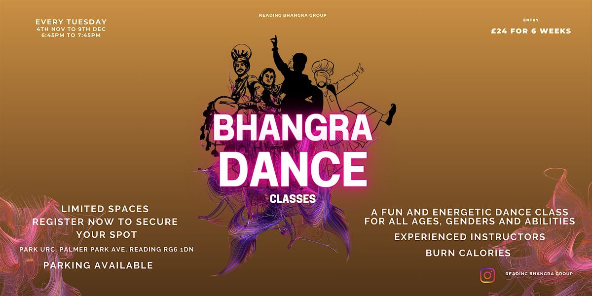 Bhangra Classes 4th Nov to 9th Dec