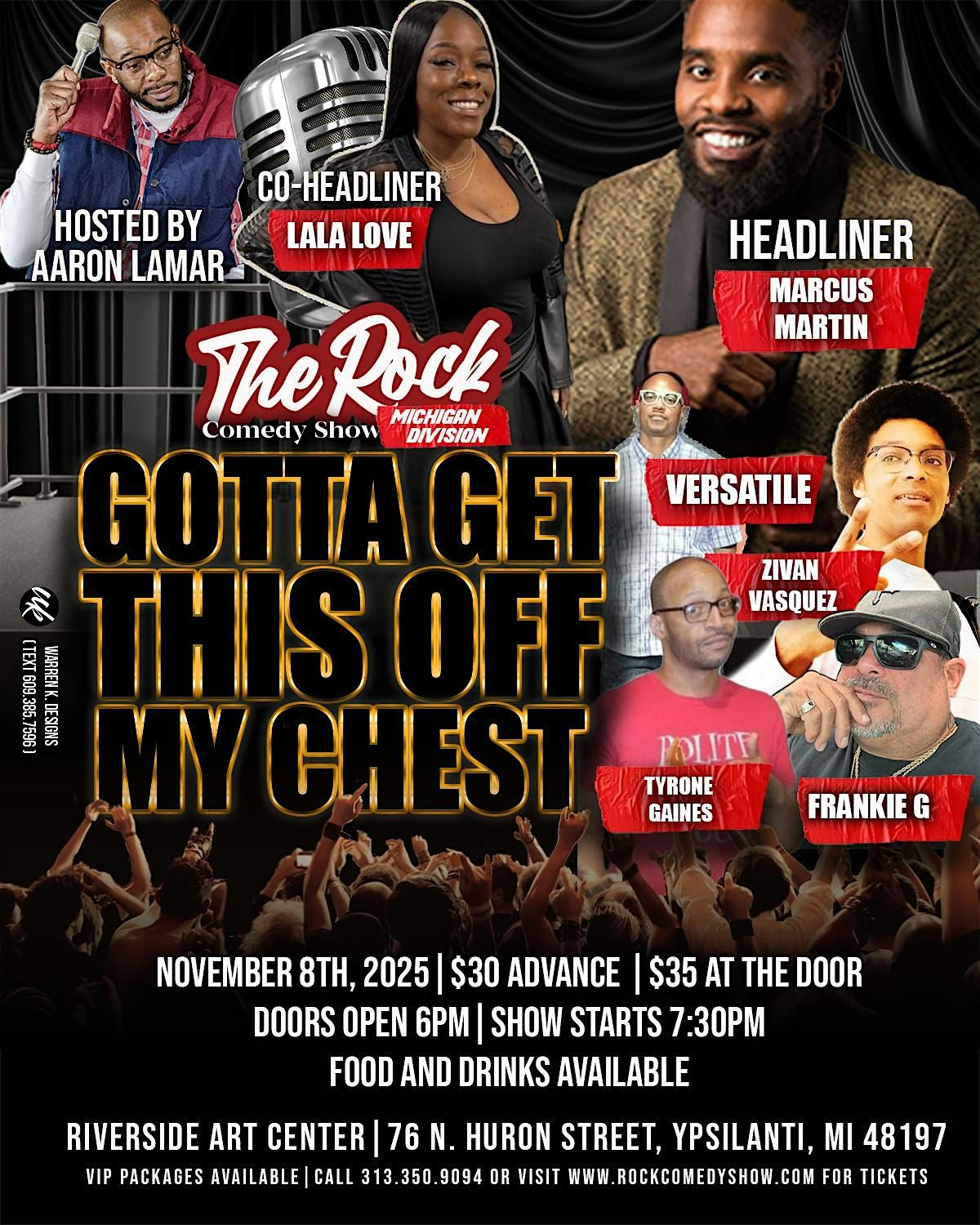 The Rock Comedy Show Michigan "Got to get this off My Chest"