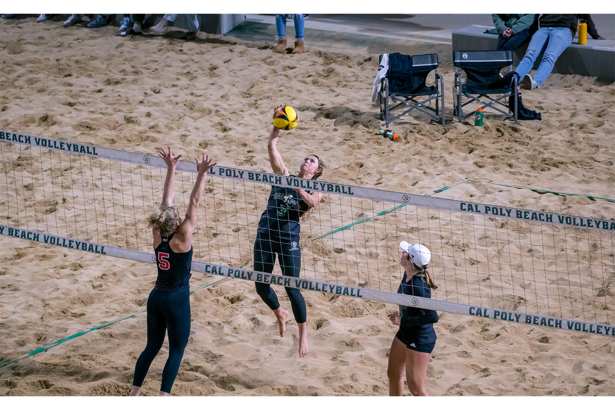 Cal Poly Mustangs at Long Beach State Beach Womens Volleyball at Walter Pyramid