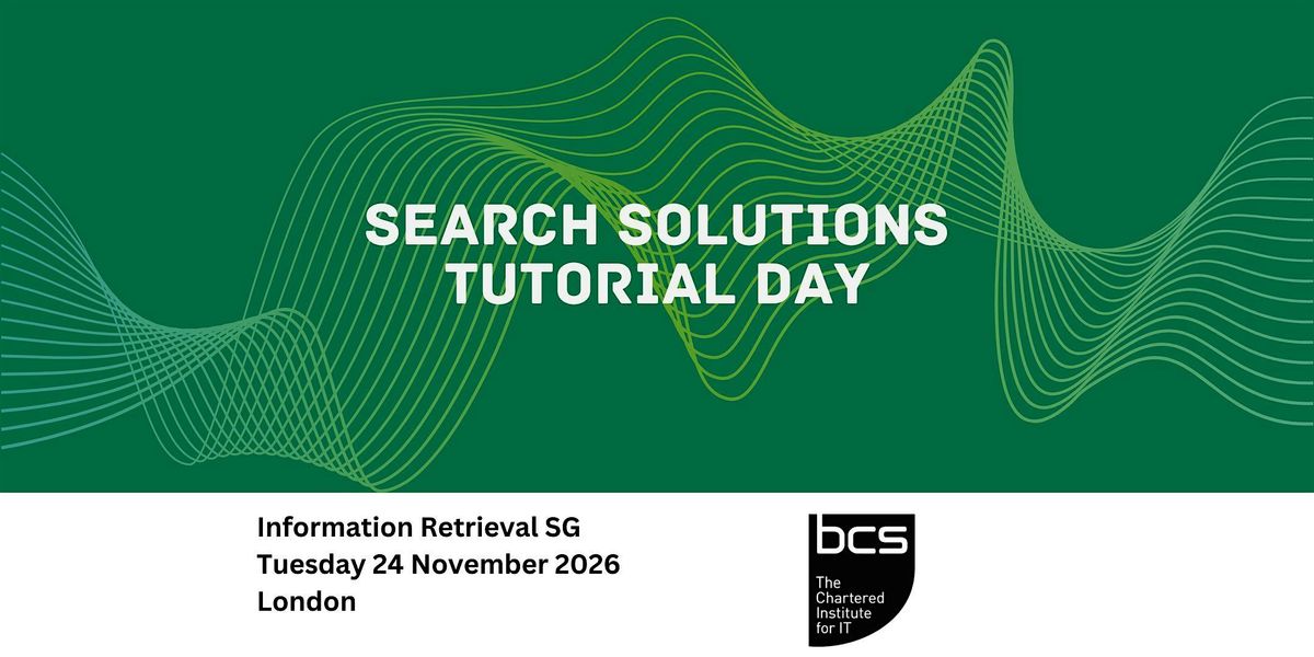 Search Solutions Tutorial Day