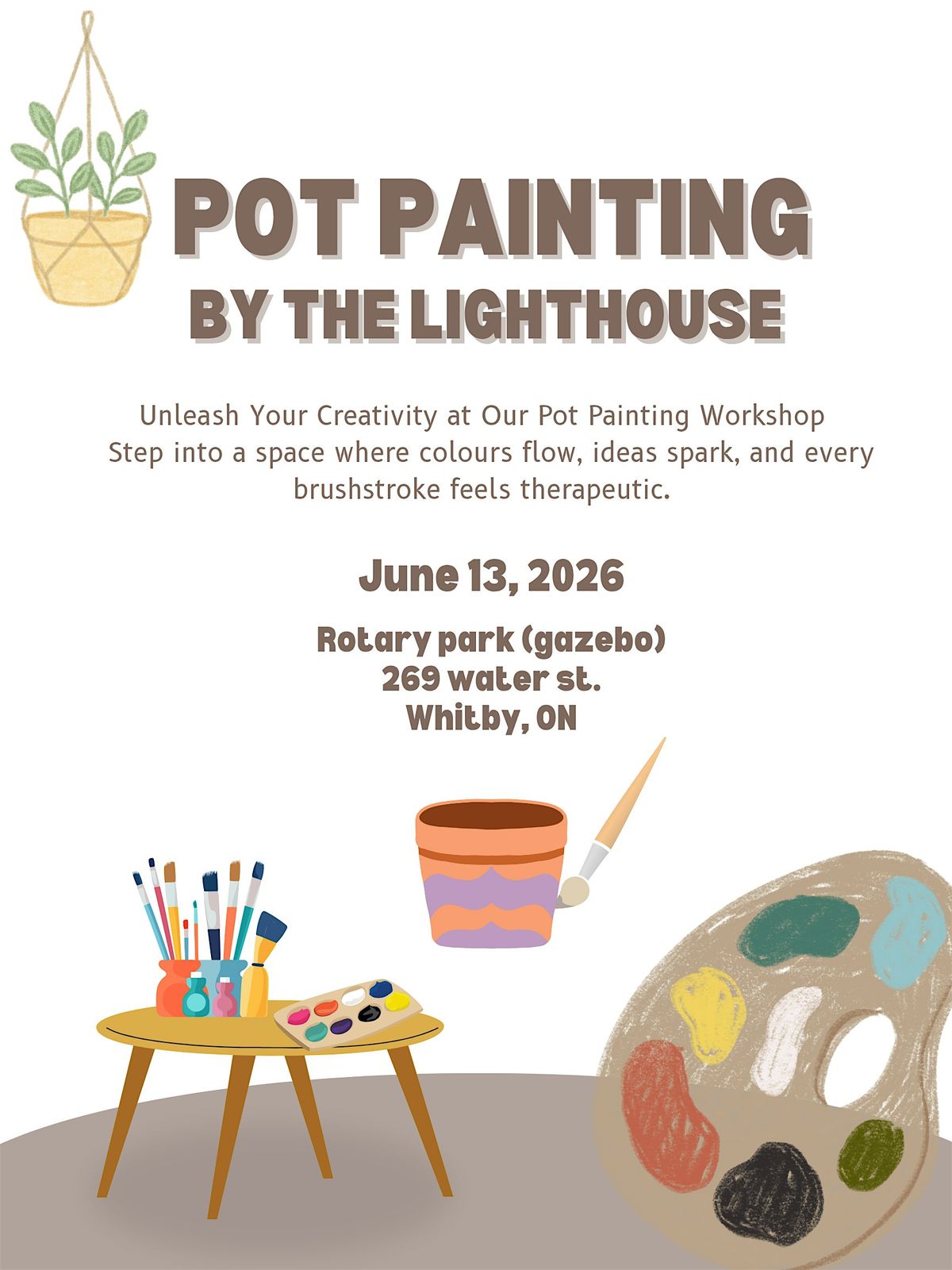 Pot Painting By The Lighthouse