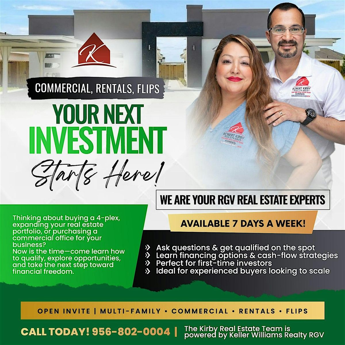 INVESTING IN REAL ESTATE STARTS HERE!