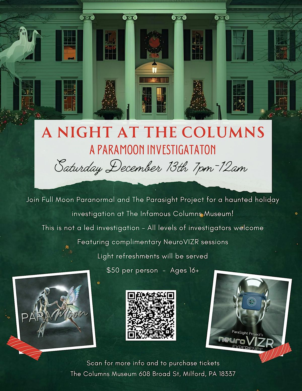 Haunted Holiday Investigation at The Columns Museum