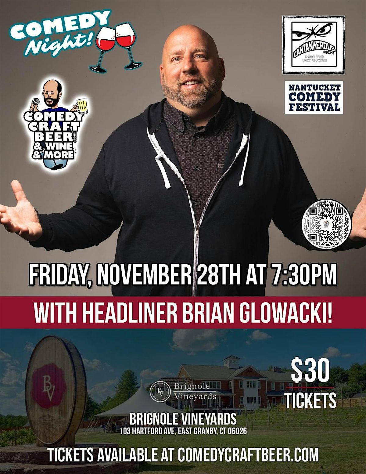 Comedy Night at Brignole Vineyards