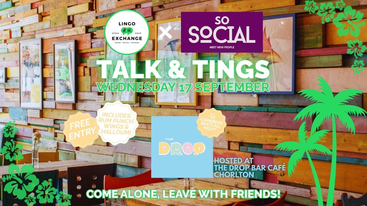 Lingo Exchange x SoSocial 'Carribean Night' \ud83c\udf3a\ud83c\udf34\ud83c\udf79 The Drop Bar Caf\u00e9 | Meet New People