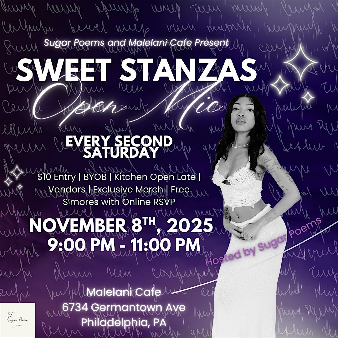 Sweet Stanzas Open Mic - November