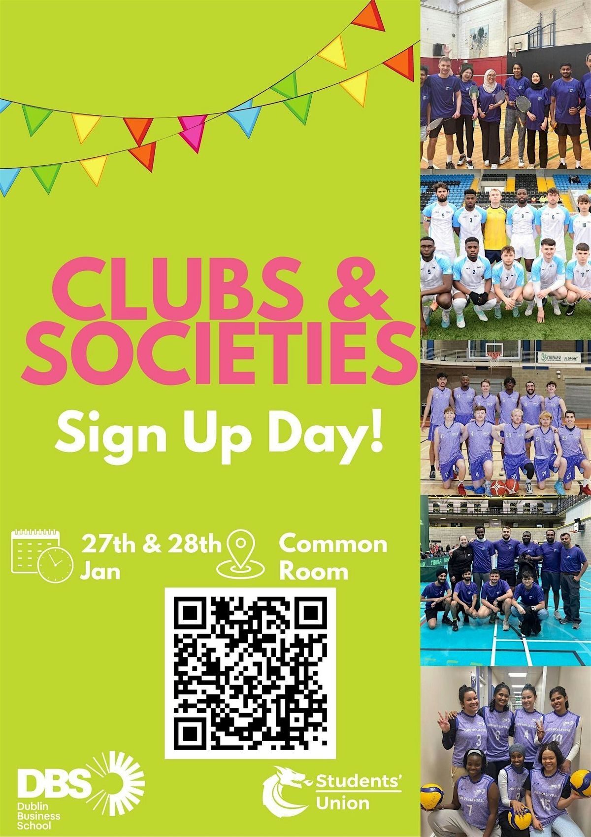 Clubs and Societies Re-Sign Up Day 2026 at Common Room, Dublin Business ...