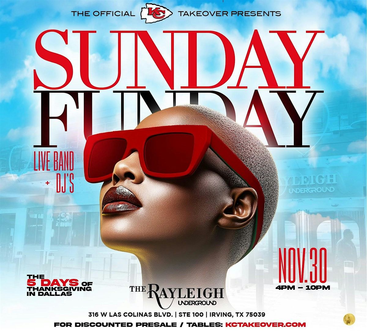 SUNDAY FUNDAY @ Rayleigh Underground - The OFFICIAL KANSAS CITY TAKEOVER