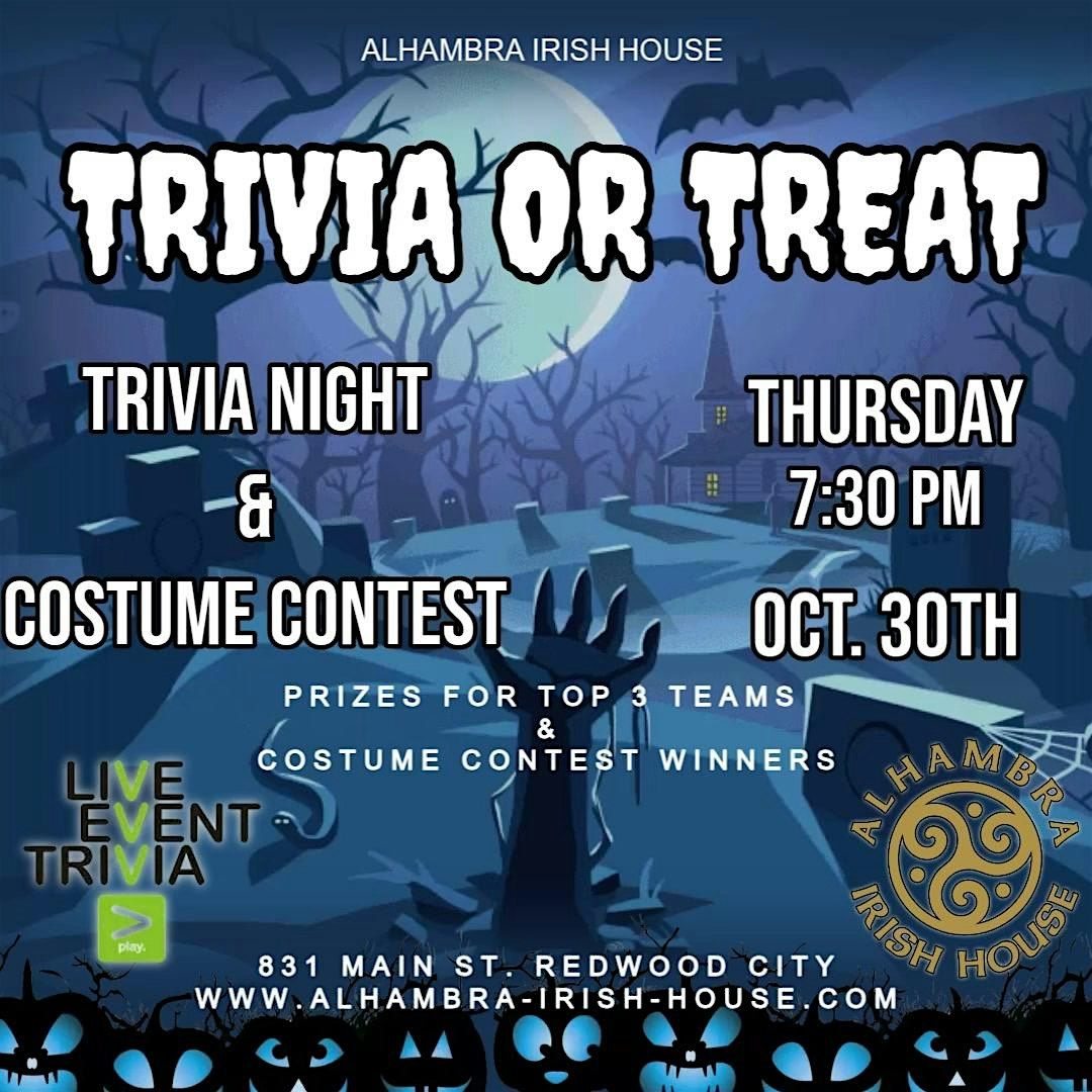 Halloween Trivia. Food, drinks, costume contest