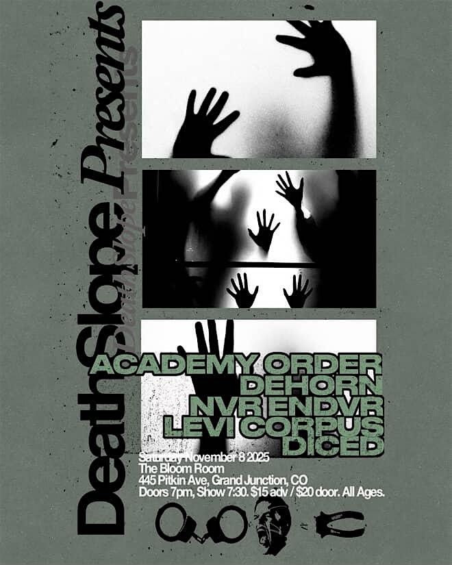 Academy Order, Dehorn, NVR ENDVR, Diced, & Levi Corpus @ Bloom Room