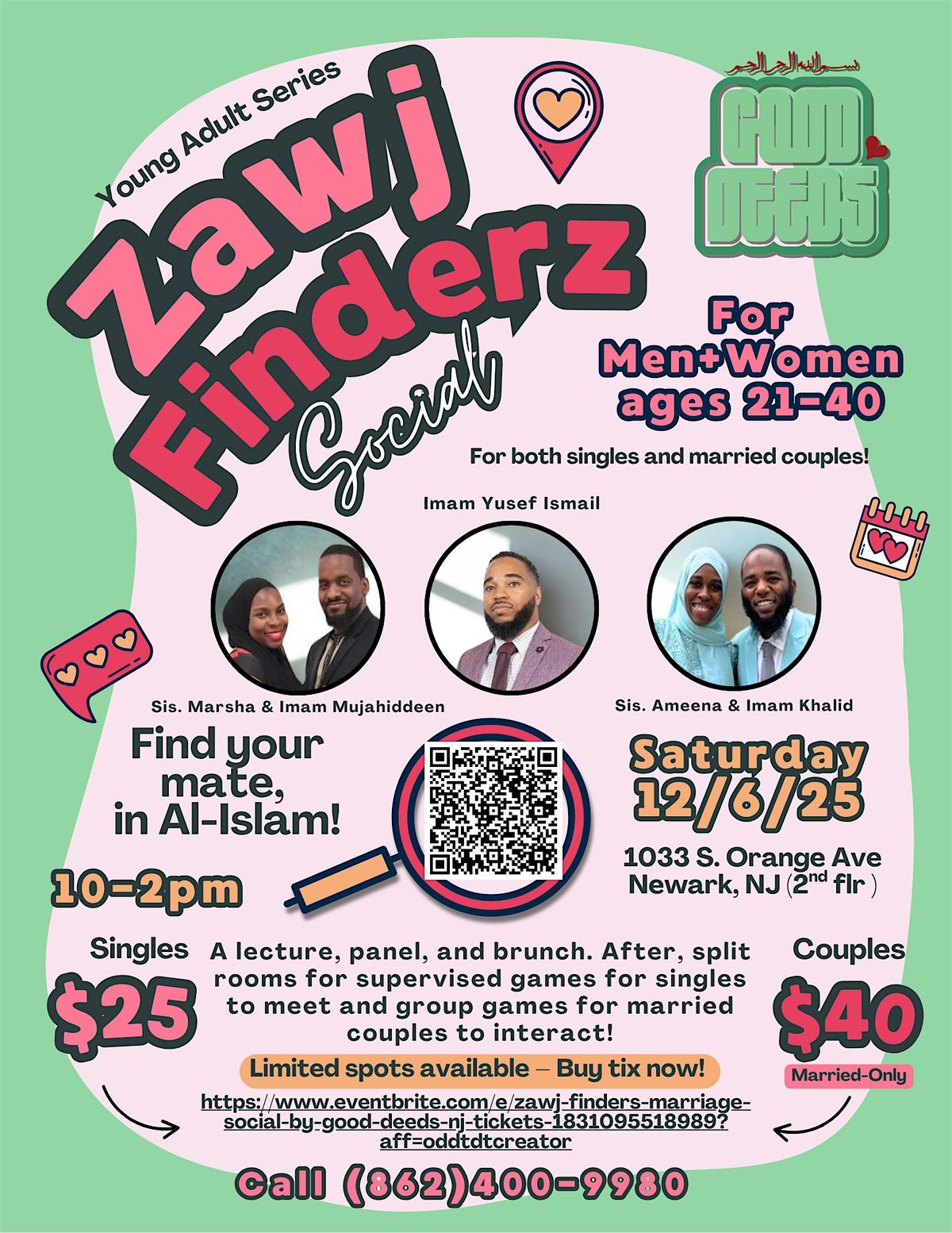 Zawj Finders: Marriage Social by Good Deeds NJ