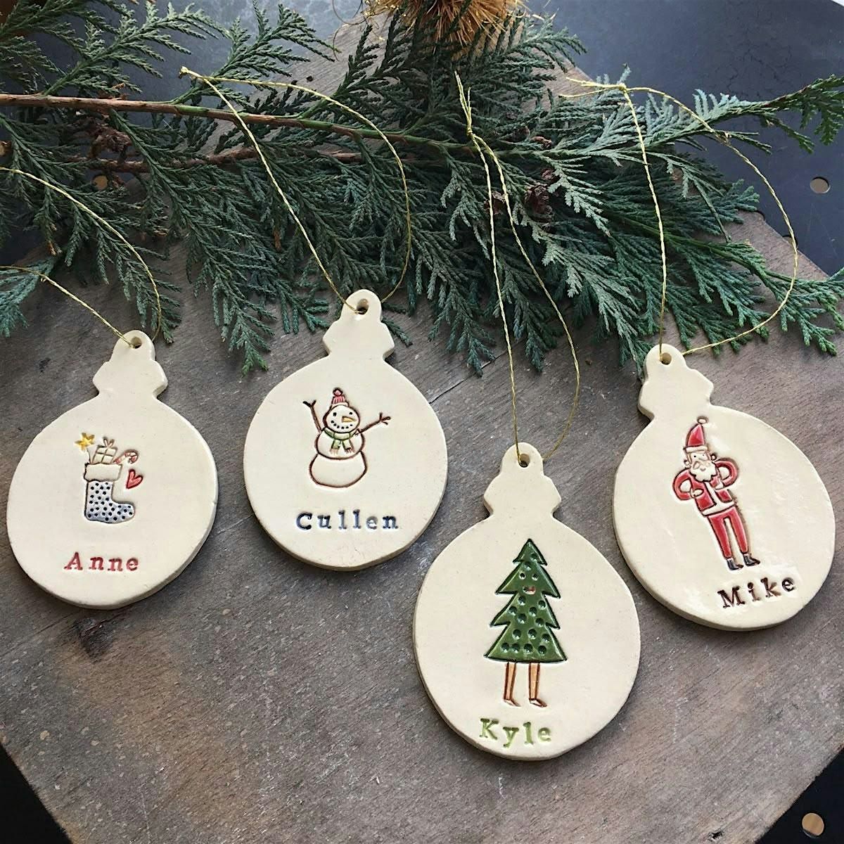 Design Your Own Personalized Ceramic Christmas Ornament!