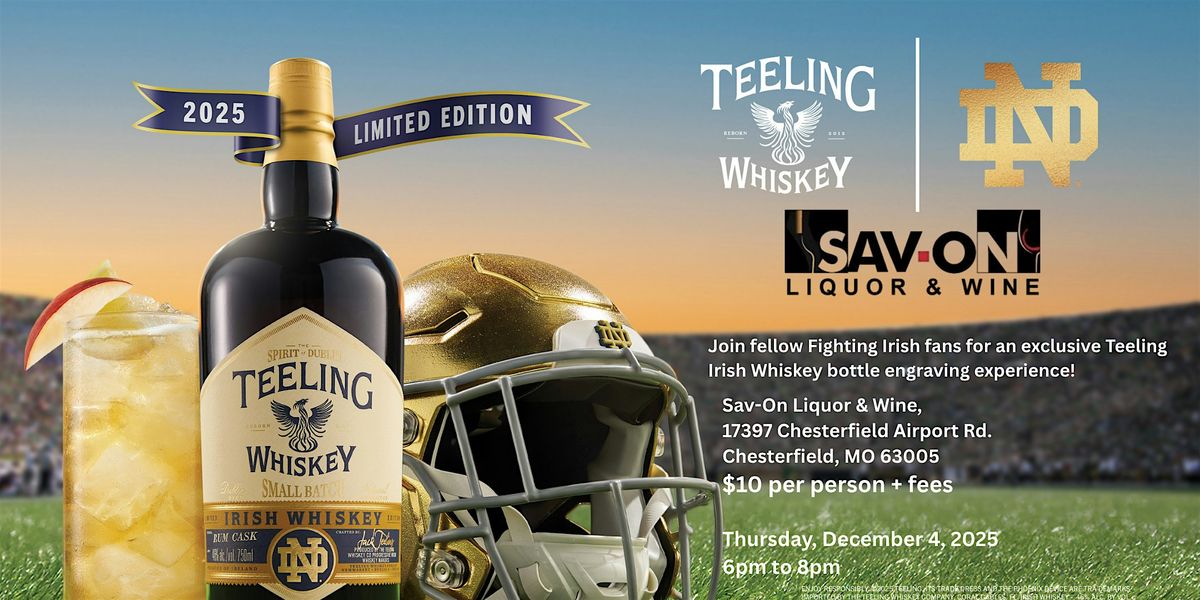 Teelgate with Teeling Irish Whiskey - Free Engravings Perfect for Holidays!