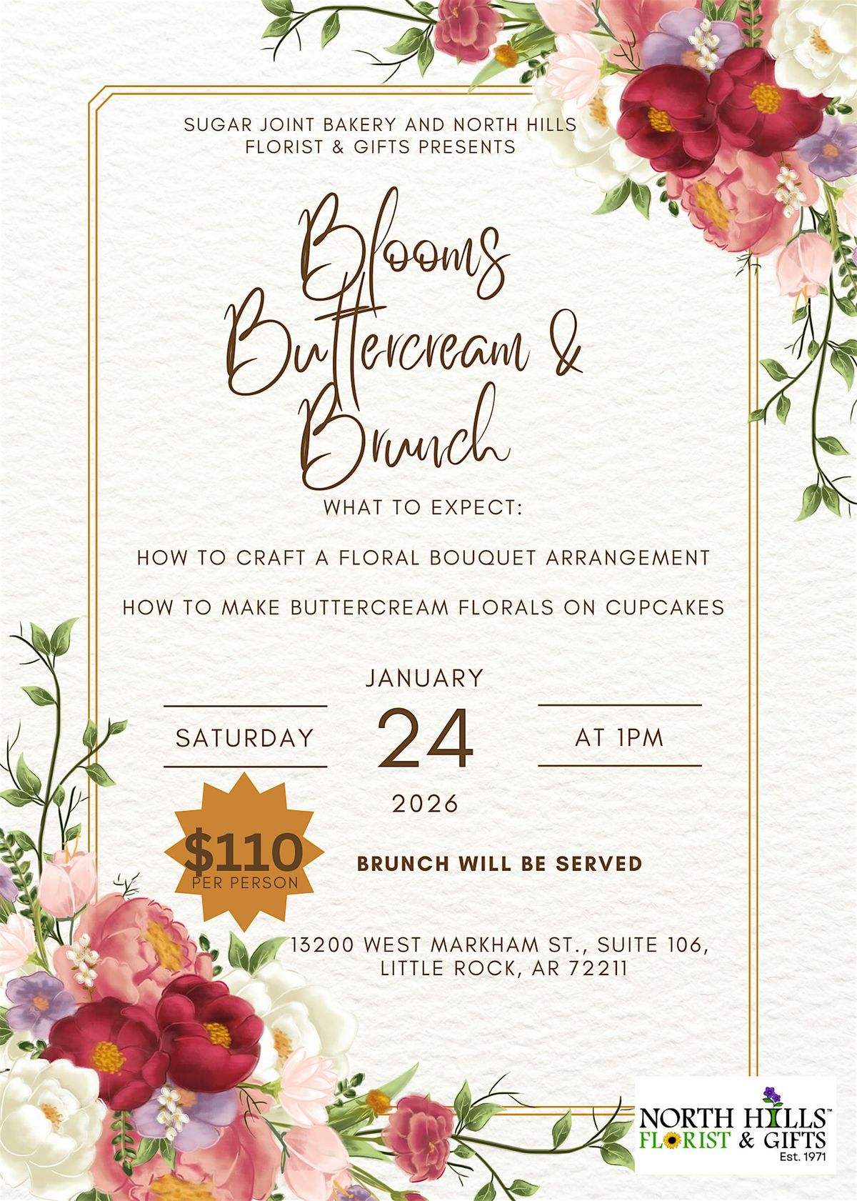 Blooms, Buttercream and Brunch