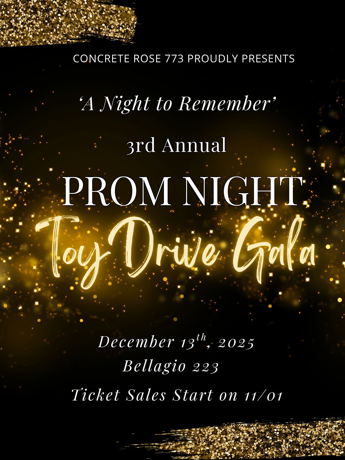 Concrete Rose 773 Christmas Prom Night Gala