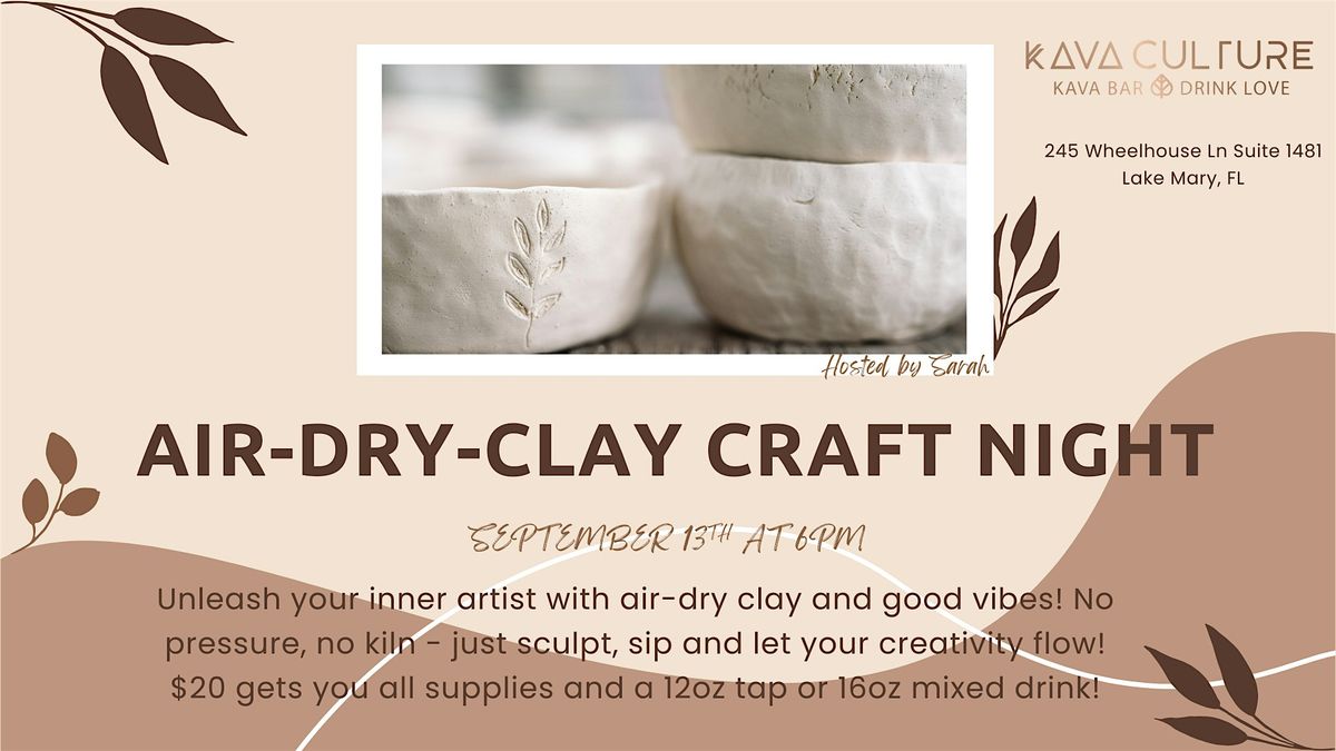 Air-Dry Clay Craft Night