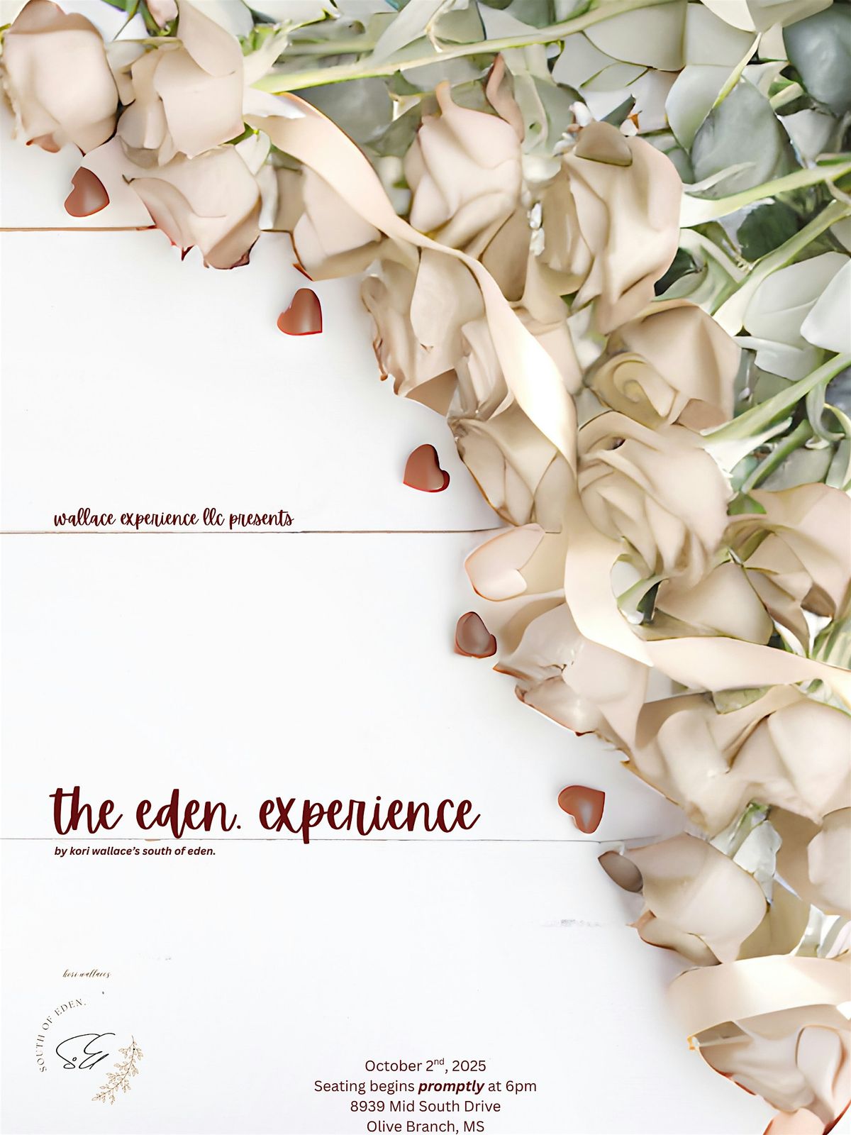 the eden. experience, presented by Kori Wallace's "south of eden."