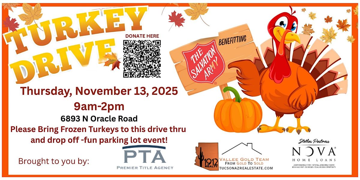 Salvation Army Turkey Drive! Use the "GET TICKETS" button to donate!