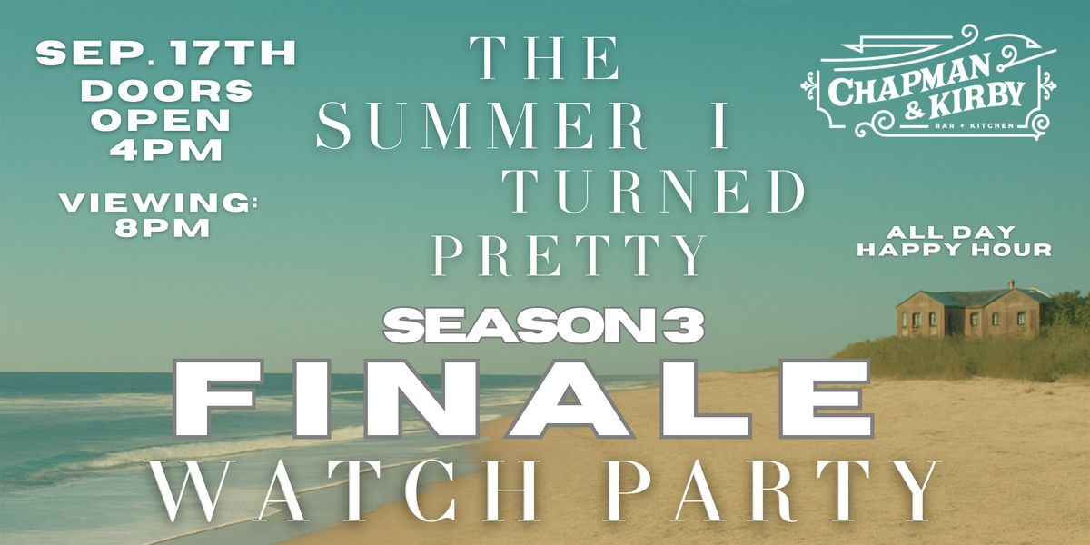 The Summer I Turned Pretty - Season 3 Finale - Watch Party