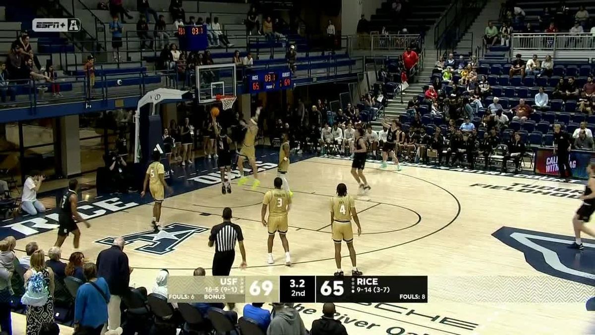 South Florida Bulls at Rice Owls Mens Basketball at Tudor Fieldhouse