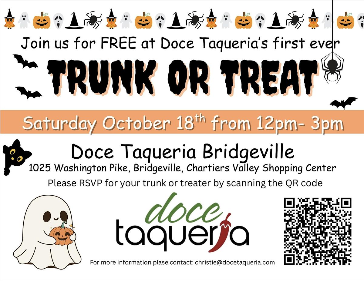 DOCE TAQUERIA TRUNK OR TREAT- FREE COMMUNITY EVENT