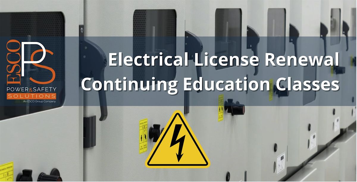 Electrical License Renewal Continuing Education Classes