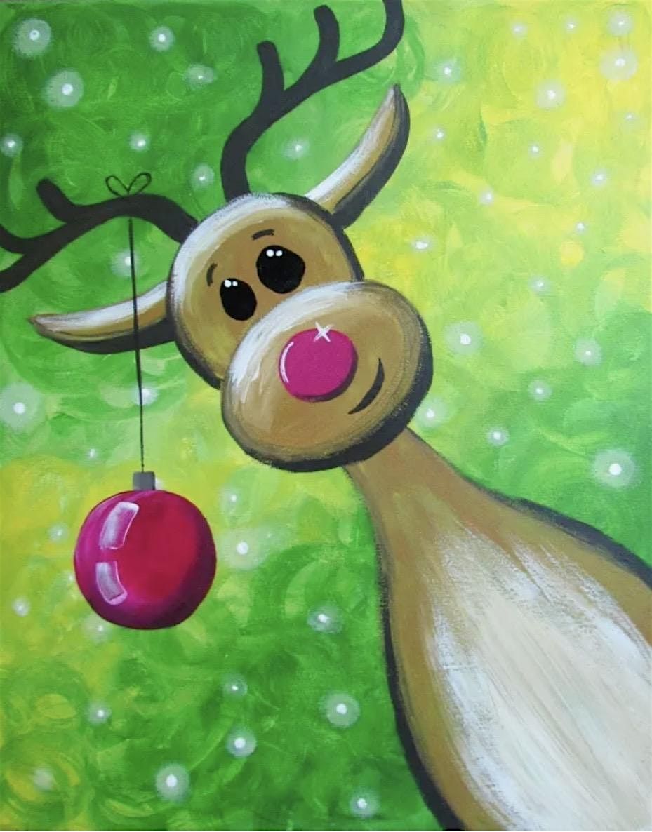 Reindeer Paint and Wine Tasting