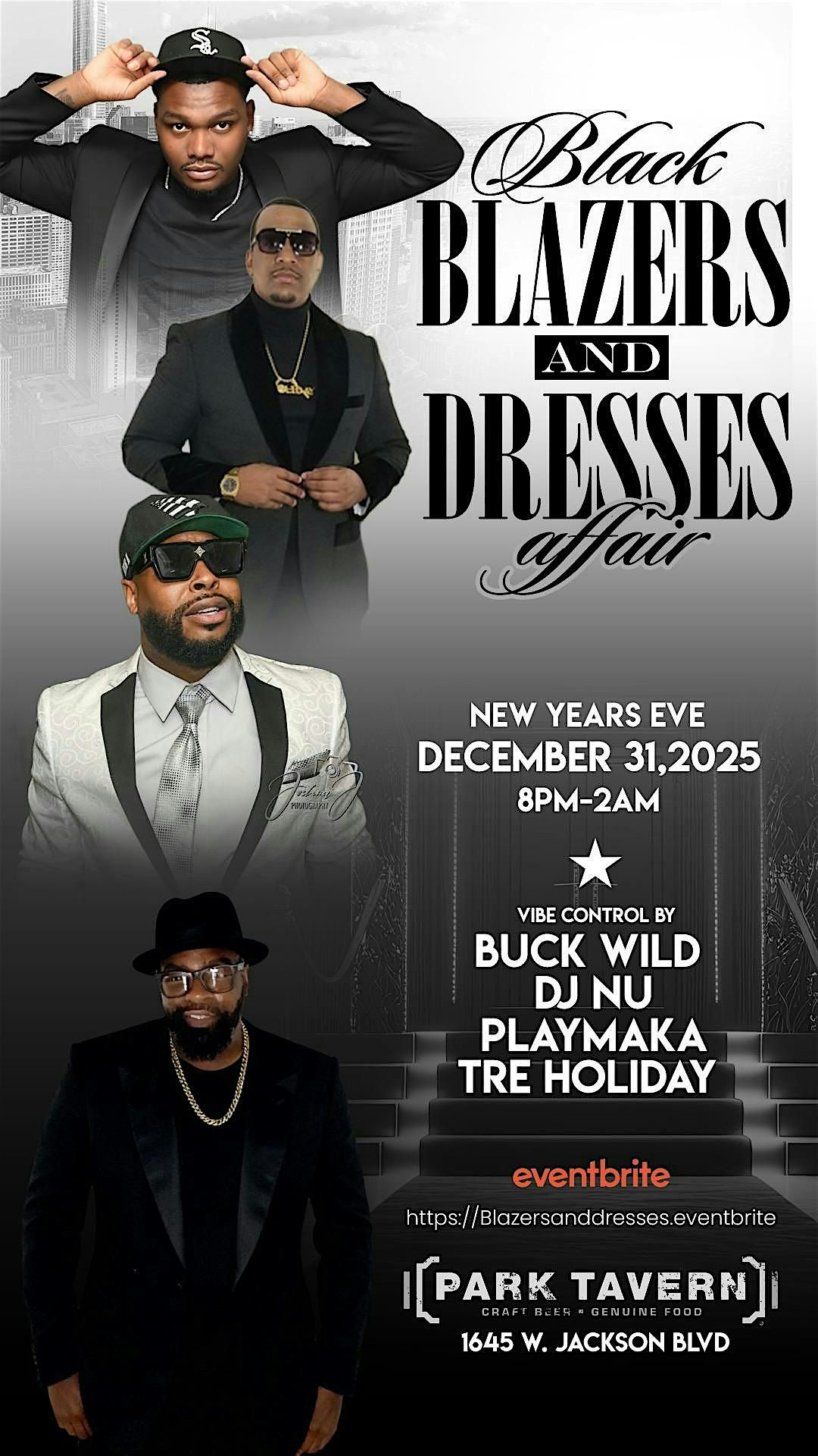 Black Blazers and Dresses NYE Affair
